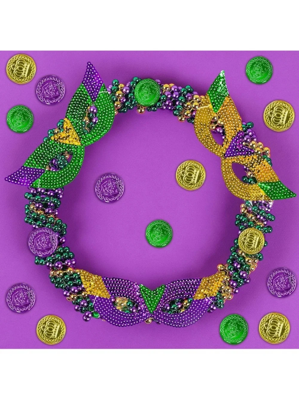 124 Pcs Mardi Gras Accessories Set Bulk Party carnival decor